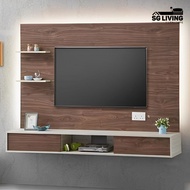 [🚚FREE Delivery] 6ft Wall-Mounted TV Cabinet Wooden Board Living Room Furniture Hanging TV Console