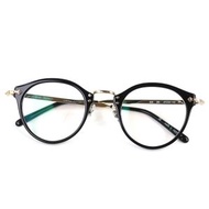 Oliver Peoples 505 限量版 Miyabi 眼鏡，黑色和金色，尺寸 47□24 142，帶眼鏡盒，日本製造，狀況極佳。