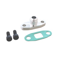 Turbo Oil Drain Outlet Flange Gasket 10AN Garrett GT28 GT30 GT35 T3 T4 Adapter Kit Set Turbocharger