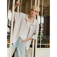 knitCircle-ROOTS Oversized knit shirt (2 Colors) Men's collection