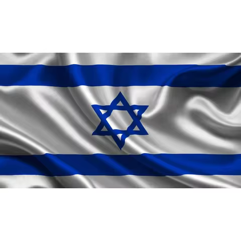 FLAGDOM 3x5Fts 90X150cm ISR IL Israel Flag