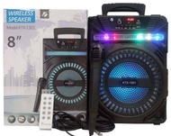 [KTX-1301] Wireless Portable Bluetooth Speaker With Led Light With Mic