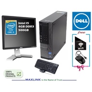 Full Set PC DELL Desktop Intel Core i5 3RD Gen 4GB/500GB / Lcd 19/ Keyboard/Mous