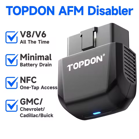 TOPDON AFM/DFM Disabler for GM 2007–2025 OBD2 AFM Disabler Device for Silverado Sierra Tahoe Yukon E