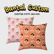 Custom Face Pillow Size 30x30 cm