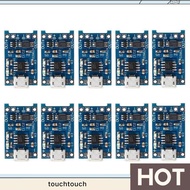 10Pcs 5V 1A 18650 Lithium Battery Charging Board  Lithium Battery Charging Board Micro-USB Charge Mo