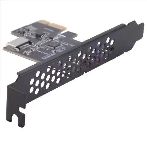 A75T 2X PCI-E 1X to USB 3.2 GEN1 5Gbps Type-E A-Key Expansion Card,Front Panel Type-C Interface for 