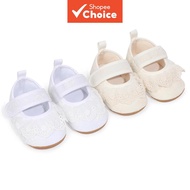 Baby Girl Mary Jane Dress Shoes Anti-slip Soft Rubber Sole for 0-1 Yr Spring Fall