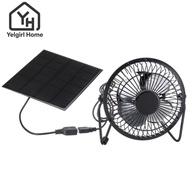 YELGIRLB  Powered Fan, Portable USB Output Mini  Panel, Durable 5W Ventilator Fan Home Use