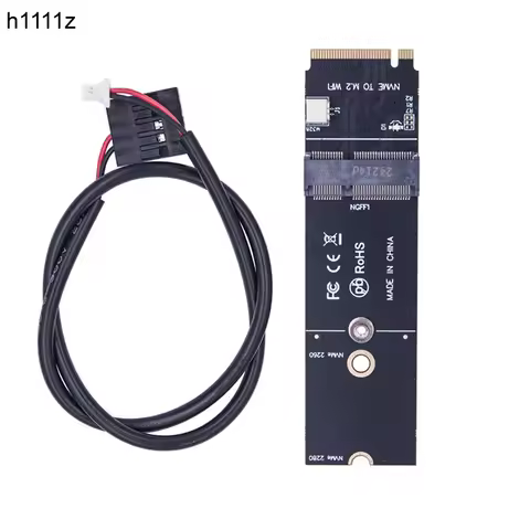 NGFF M.2 Wifi A+E Key to NVME PCI Express SSD Port Converter Adapter For AX200 AX210 8265 7260AC WiF