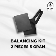 2 pieces 5 gram Dynamic Balancing Kit Ceiling Fan Clip Double Tape Weight Adjustment Balance Load Be