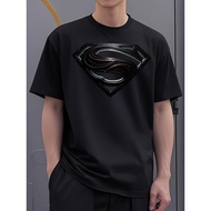 Justice League Superman Men'S Comic Graphic T-Shirt - Supermanu00AE-esque Design, Loose Fit Crew Nec