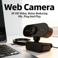 1080P Full HD Video Calling Webcam 2K HD Mic Noise-Reducing PC For USB/Laptop