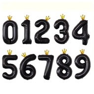F7886 Generation Shipping Cross-Border New Style Christmas Halloween Crown Number Balloon 1
