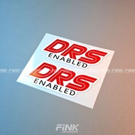 F1 Formula drs Start Reflective Stickers Computer Stickers