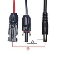 TrendSphere MC4 To DC 5521 Adapter 1.5m Extend Output Cable For Solar Panel Power Connector For Moto