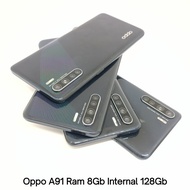 Hp Oppo A91 ram 8gb internal 128gb Second original