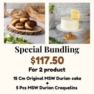 Bundle Deals | Original MSW Durian Cake +  MSW Durian Craquelin