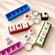 Custom Clicky Keycap Keychain 3D Printed | Mechanical Keyboard Stress Relief