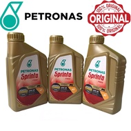 100% ORIGINAL PETRONAS SPRINTA 4T F900 10W40 10W-40 FULLY SYNTHETIC 1L MOTOR ENGINE OIL MINYAK HITAM