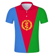 Kemeja Polo Bendera Eritrea Kemeja Polo Lelaki Lengan Pendek Nama Tersuai Percuma Nombor Eri Negeri 