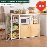 Rak Dapur Susun Minimalis Lemari Dapur Serbaguna Rak Bumbu Rak Oven Rak Microwave Dengan Kabinet  Ra