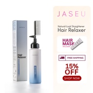 Jaseu Hair Relaxer Straightening Cream Natural Straight Look (240ml) Hair Serum (70ml)