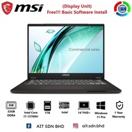 MSI Commercial 14 H A13MG vPro-059SA 14"FHD+ Laptop Intel Core i7-13700H 32GB 1TB SSD Intel W11P (Di