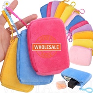 [Wholesale Price]Korean Mini Fashion Square Coin Purse / Women's Portable Thin and Short Handbag /Soft Plush Card Package Coin Bag Cute Purse