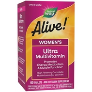 Nature's Way Alive! Women's Ultra Multivitamin High Potency Energy Metabolism 60 Tablets