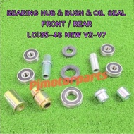 LC135 NEW 4S V2-V7 - Front Rear Bearing Hub Rim &amp; Spocket Spoket Bush Collar Retainer Mounting &amp; Oil Seal Depan Belakang