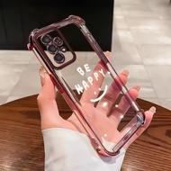 Casing hp For Samsung A23 4G A23 5G Case Smile and Words Kasing Odorless Cesing anti-fall on four co