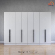 ACCA 8X6FT_4X2 DOORS WARDROBE WITH SHELF / almari baju /kabinet baju / almari baju budak