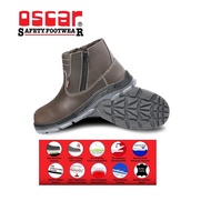 Oscar Safety Shoe 806 Brown Double Zip