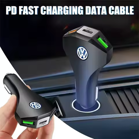 PD 35W Car Charger Fast Charging Type C QC Charge 4.0 QC PD 3.0 SCP USB Car Charger For Xiaomi Samsu
