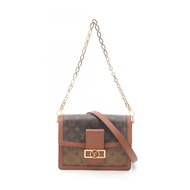 【二手】LOUIS VUITTONDauphine MM 單肩包 M44391 PVC 塗層帆布皮革 Dauphine MM 女士二手 A