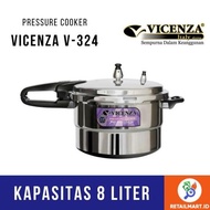 VICENZA: VICENZA PRESSURE COOKER 8LT 24CM V324