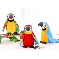 Best Products) Talking Bird Parrot Toy Speaking Bird Can Talking - Red