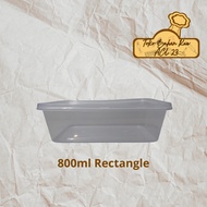 [25 Pcs] Thinwall Rectangle 800ml/ 800ml Plastic Lunch Box Thinwall Meiji 800ml/ 800ml Rice Box