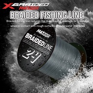 MATEER PE Saltwater Fishing Line 300/500 Meters 2x4 Strands Super Strong Bite-Resistant Strength Tes