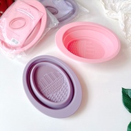 Gecomo large foldable silicone brush cleaning tray