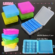 LIORA‌A 18650 Battery Box, Coloful Anti-slip Battery ,  4 AA AA Plastic Rechargeable Battery Contain