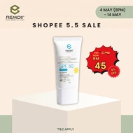 REMDII Sunscreen SPF50 PA++++ 40ml | Sunblock Kulit Sensitif Eksim | Niacinamide Hybrid Tanpa Fragra