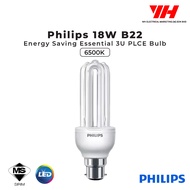 Philips 18W B22 Energy Saving Essential 3U PLCE Bulb(Cool Daylight 6500K) || Light Bulb - Mentol Lampu