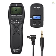 YouPro MC-292 N3 2.4G Wireless Remote Control LCD Timer Shutter Release Transmitter Receiver 32 Chan