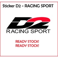 Sticker D2 Racing Sticker D2 Motor Car Racing Sticker