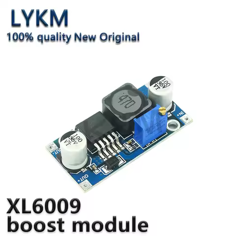 1-5/Piece XL6009 4A Boost Converter Step Up Adjustable 15W 5-32V to 5-50V DC-DC Power Supply Module 