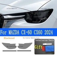 For MAZDA CX-60 2024-2025  cx60  TPU smoked black light film modification accessories, car light pro