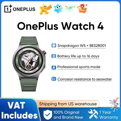 OnePlus Watch 4 Smartwatch Unisex Bluetooth Tracker Fitness Activity Tracker Sleep Monitor Heart Rat