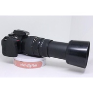 Nikon D3300 SC SEDIKIT lensa tele panjang 70-300mm